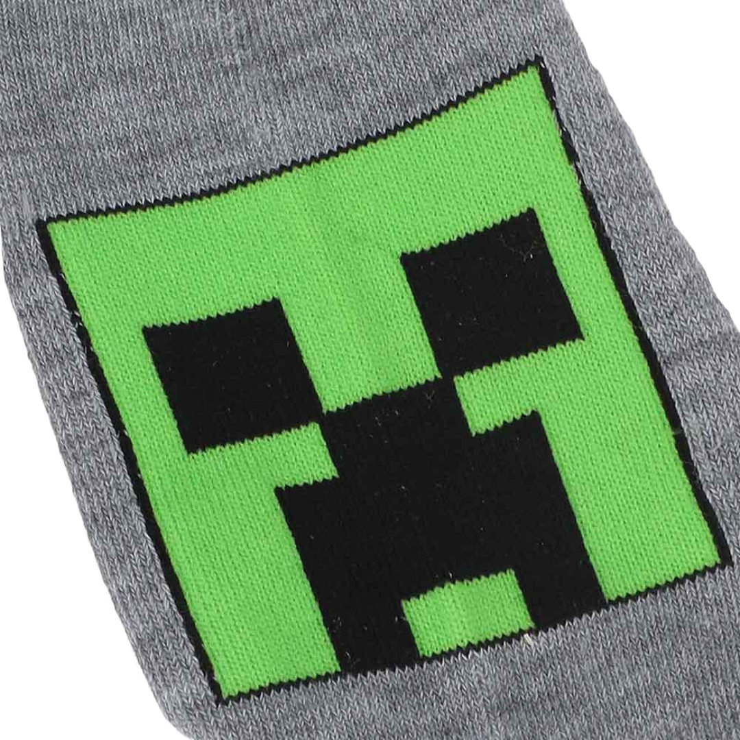 Minecraft Characters 5 Pair Ankle Socks - Minecraft Bioworld