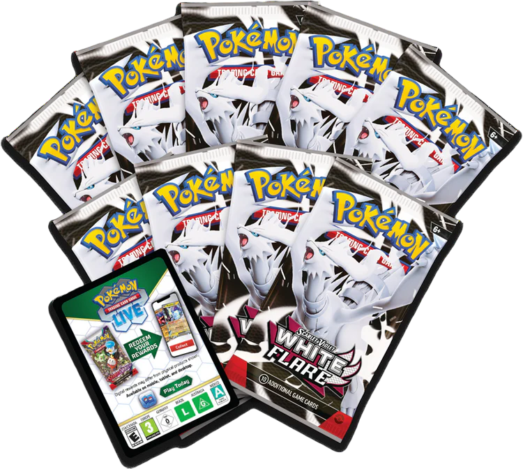 White Flare Elite Trainer Box Ingles (ETB) - Scarlet & Violet: Pokemon TCG