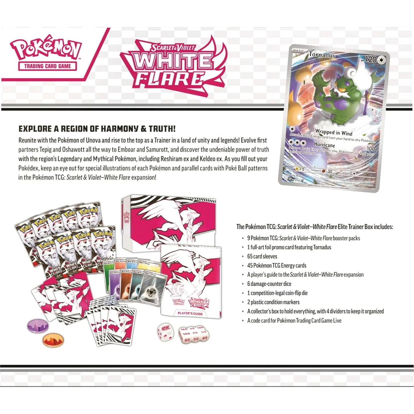 White Flare Elite Trainer Box Ingles (ETB) - Scarlet & Violet: Pokemon TCG