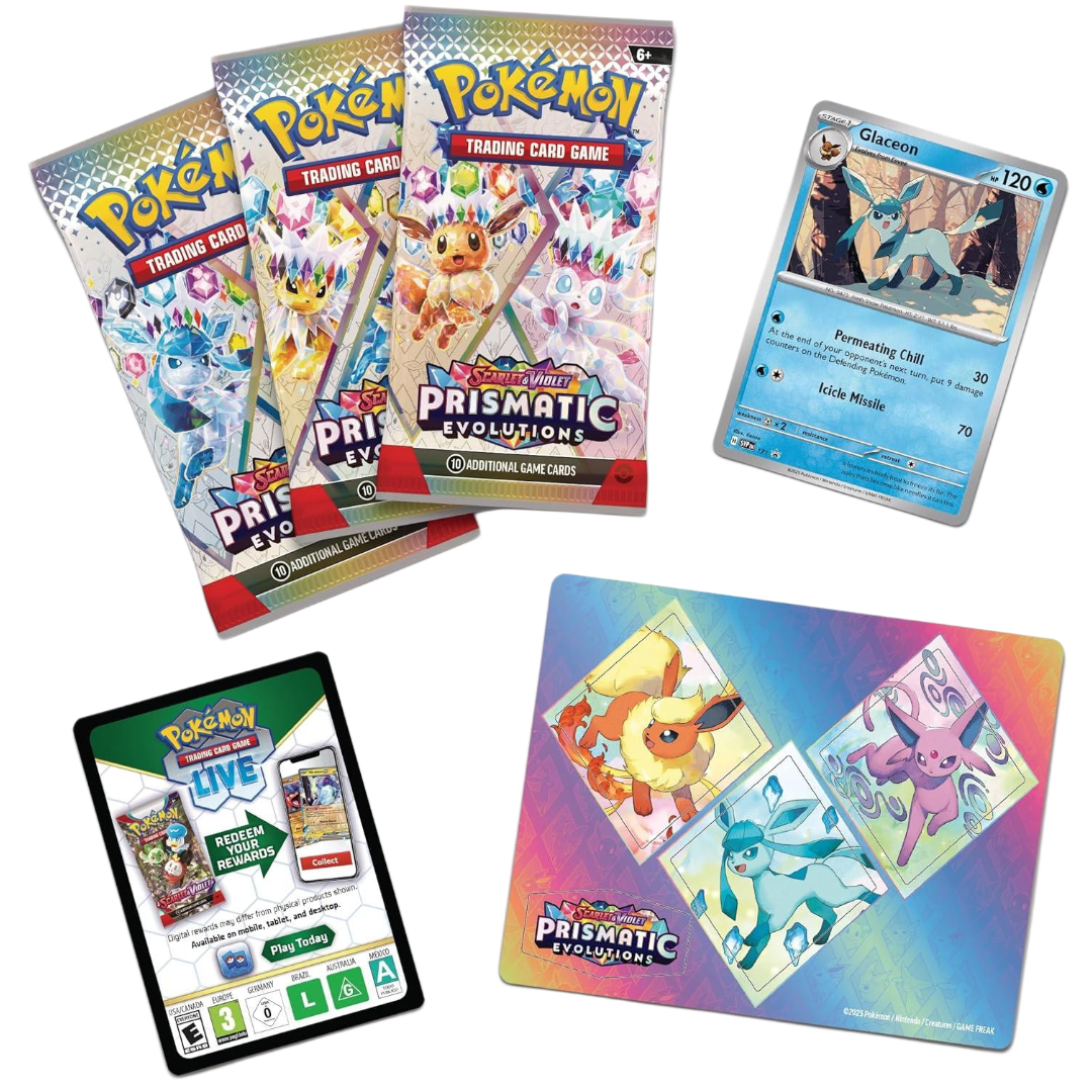 Glaceon Tech Sticker Collection (Español) - Evoluciones Prismaticas: Pokemon TCG