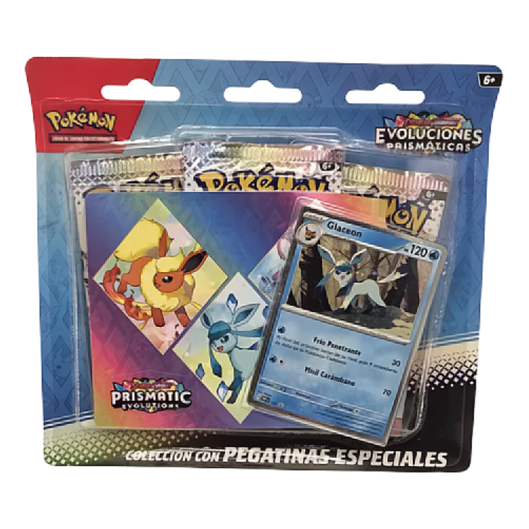 Glaceon Tech Sticker Collection (Español) - Evoluciones Prismaticas: Pokemon TCG