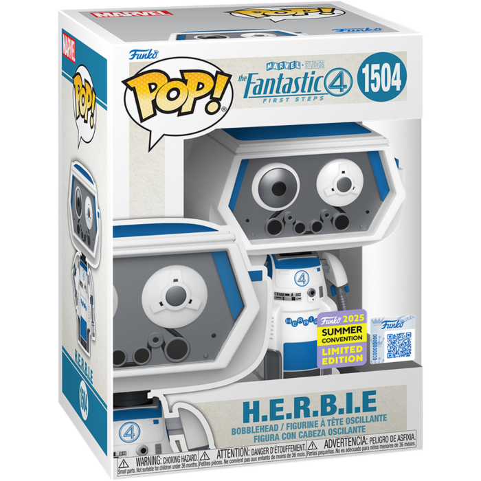 H.E.R.B.I.E 1504 (SDCC 2025) - Funko Pop! Fantastic 4 Four First Steps