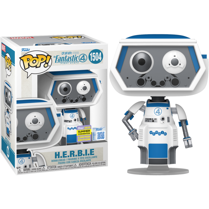 H.E.R.B.I.E 1504 (SDCC 2025) - Funko Pop! Fantastic 4 Four First Steps