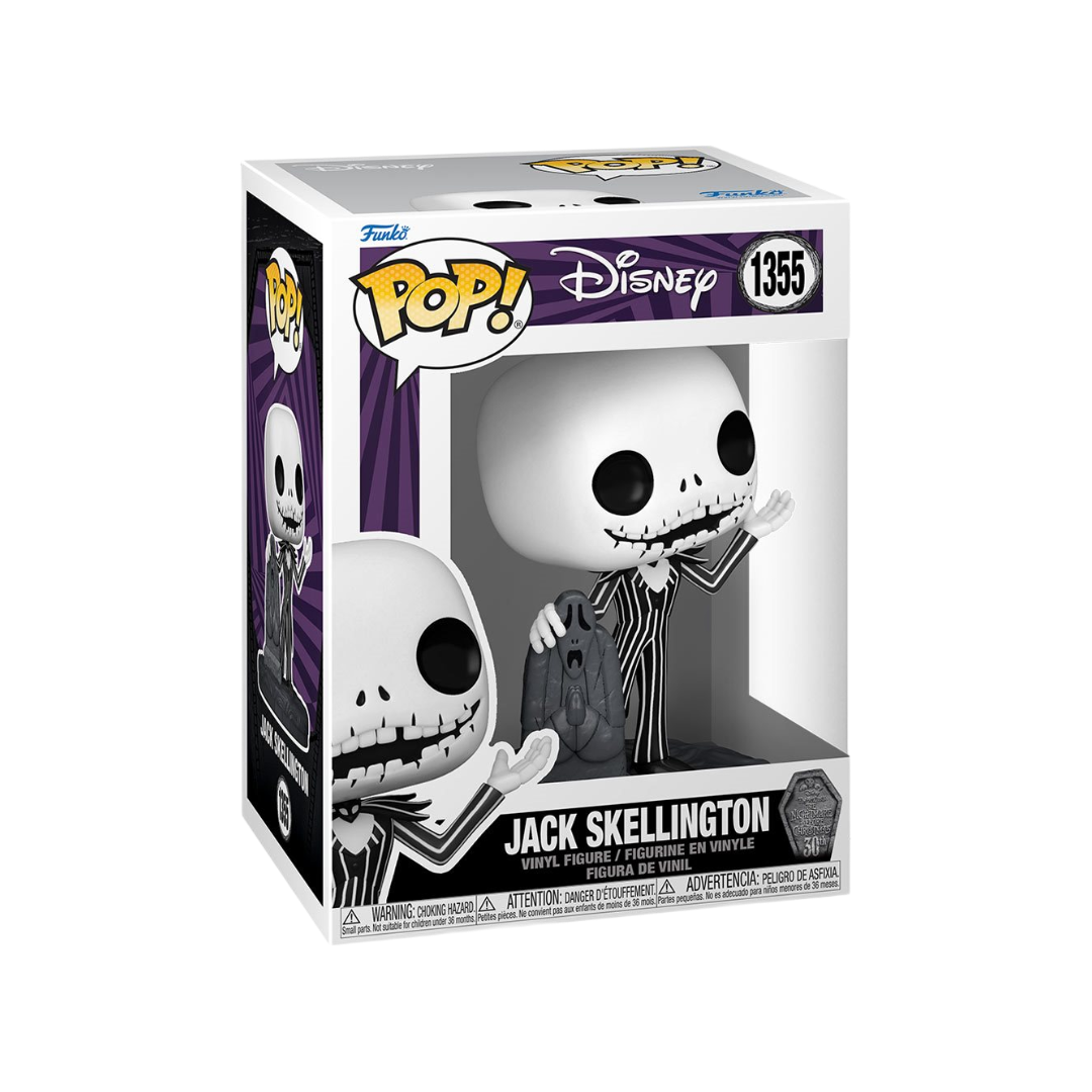 Jack Skellington con Tumba 1355 - The Nightmare Before Christmas: 30th Anniversary Funko Pop!