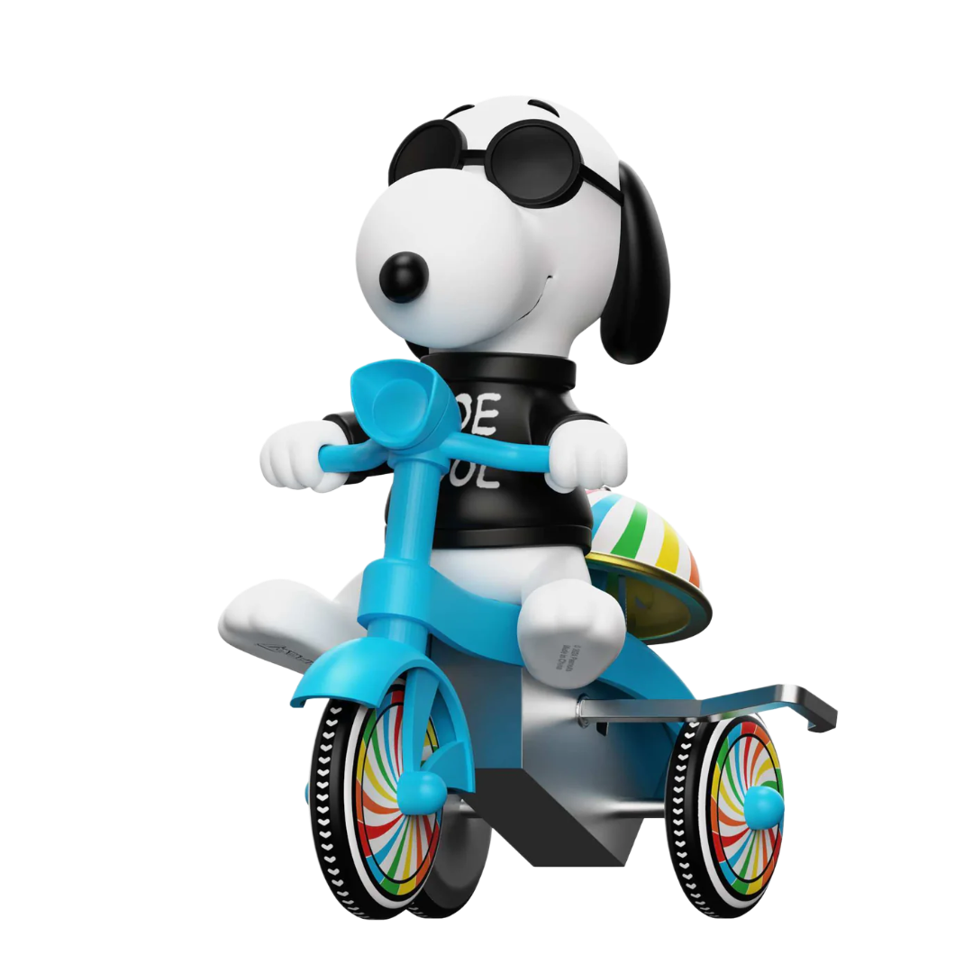 Joe Cool (Black w/ Blue Trike) - Peanuts Super Cycles Super7 SDCC 2025