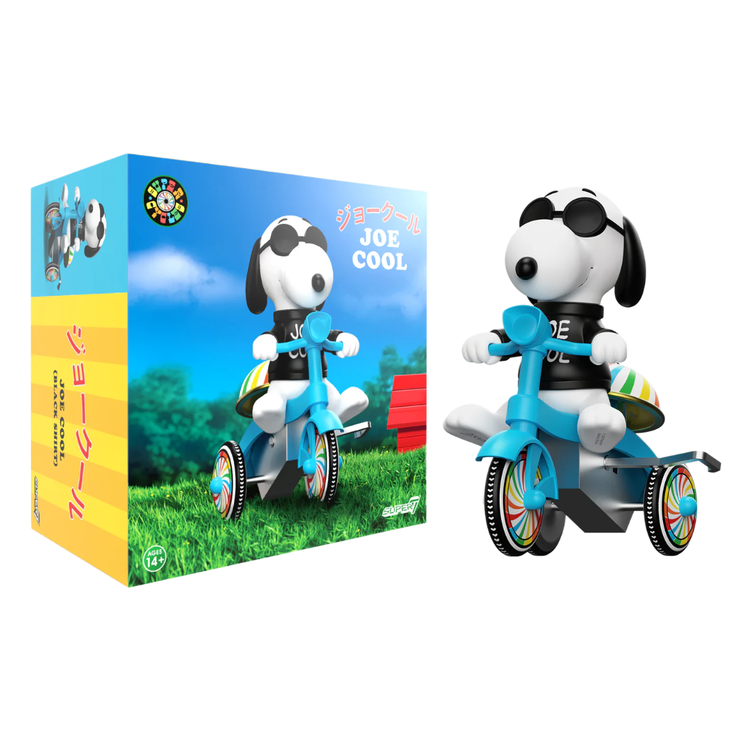 Joe Cool (Black w/ Blue Trike) - Peanuts Super Cycles Super7 SDCC 2025
