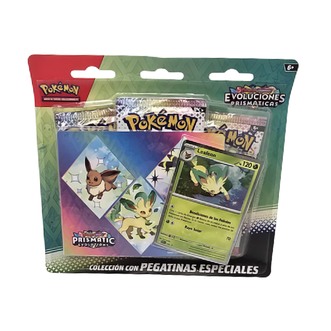 Leafeon Tech Sticker Collection (Español) - Evoluciones Prismaticas: Pokemon TCG