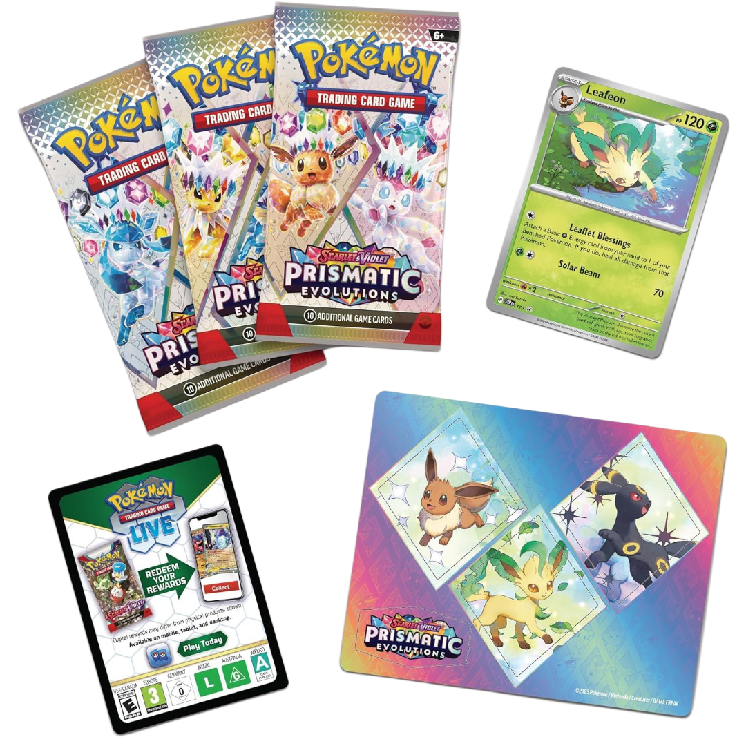 Leafeon Tech Sticker Collection (Español) - Evoluciones Prismaticas: Pokemon TCG