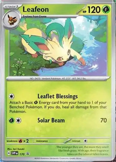 Prismatic Evolutions Leafeon Tech Sticker Collection Ingles (3 Pack Blister) - Scarlet & Violet: Pokemon TCG