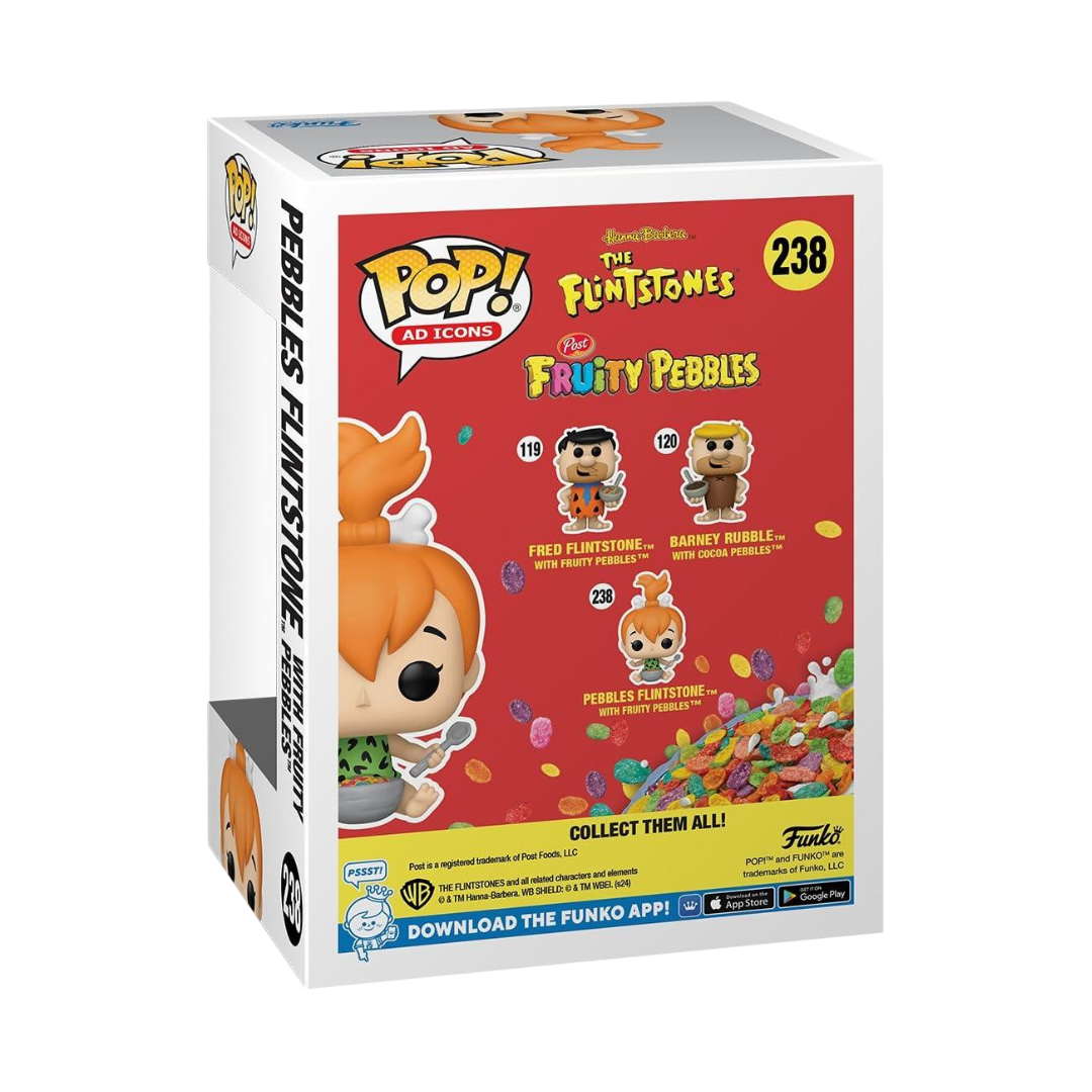 Pebbles Picapiedra con Cereal Fruty Pebbles 238 - Los Picapiedra Funko Pop! Animation