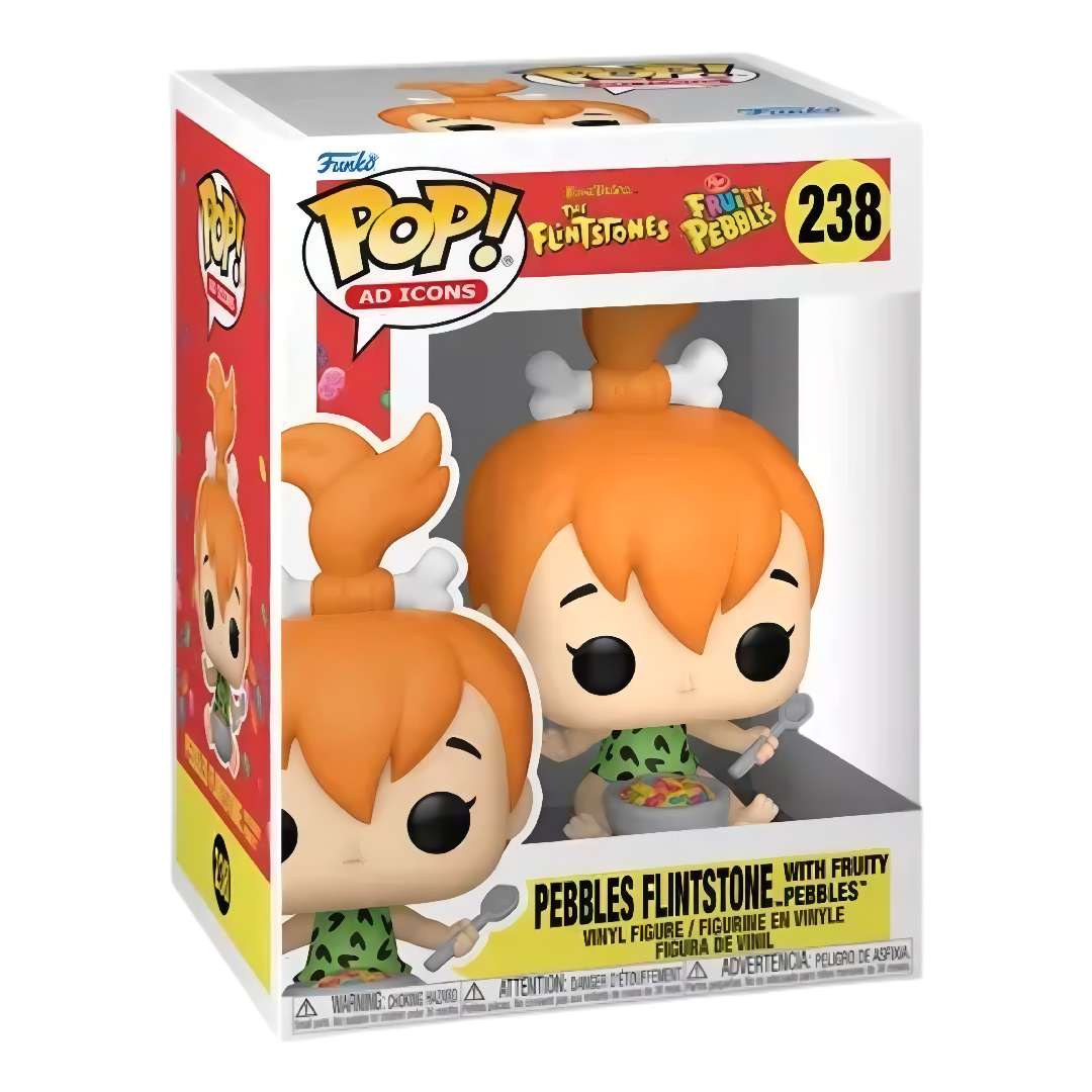 Pebbles Picapiedra con Cereal Fruty Pebbles 238 - Los Picapiedra Funko Pop! Animation