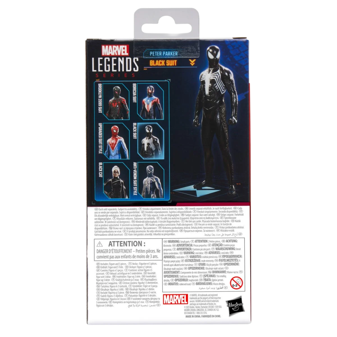 Peter Parker Black Suit - Marvel's Spdier-Man 2 Hasbro Legends Gameverse