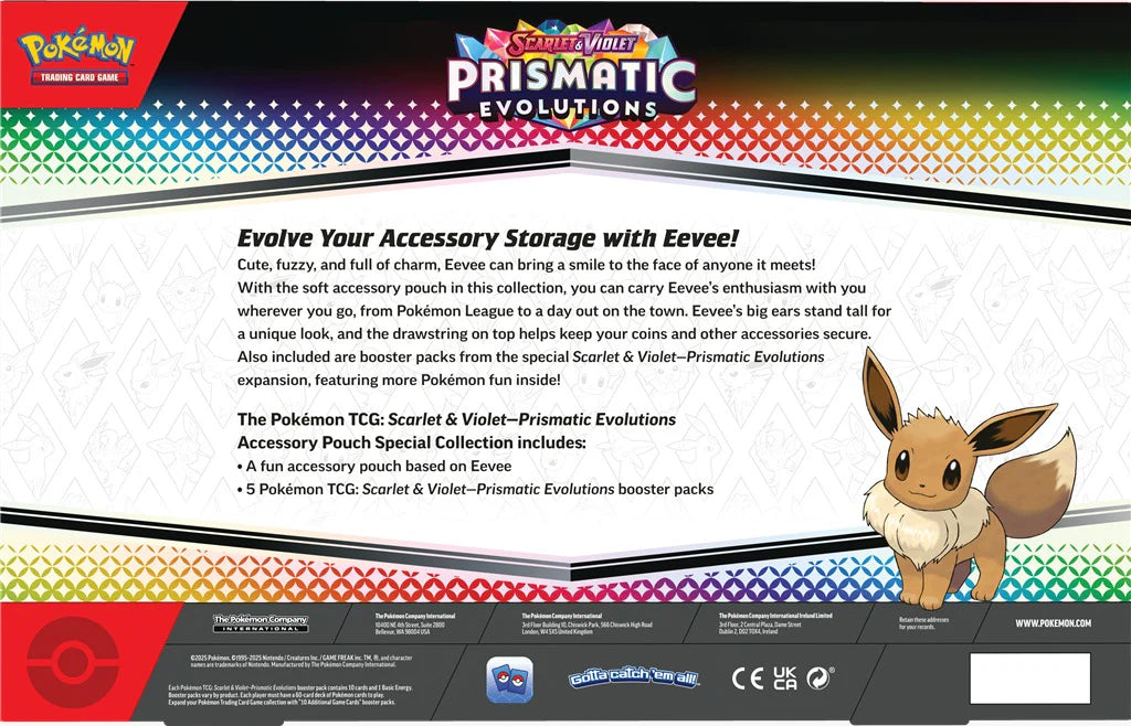 Prismatic Evolutions Accesory Pouch Special Collection (Ingles) - Scarlet & Violet: Pokemon TCG
