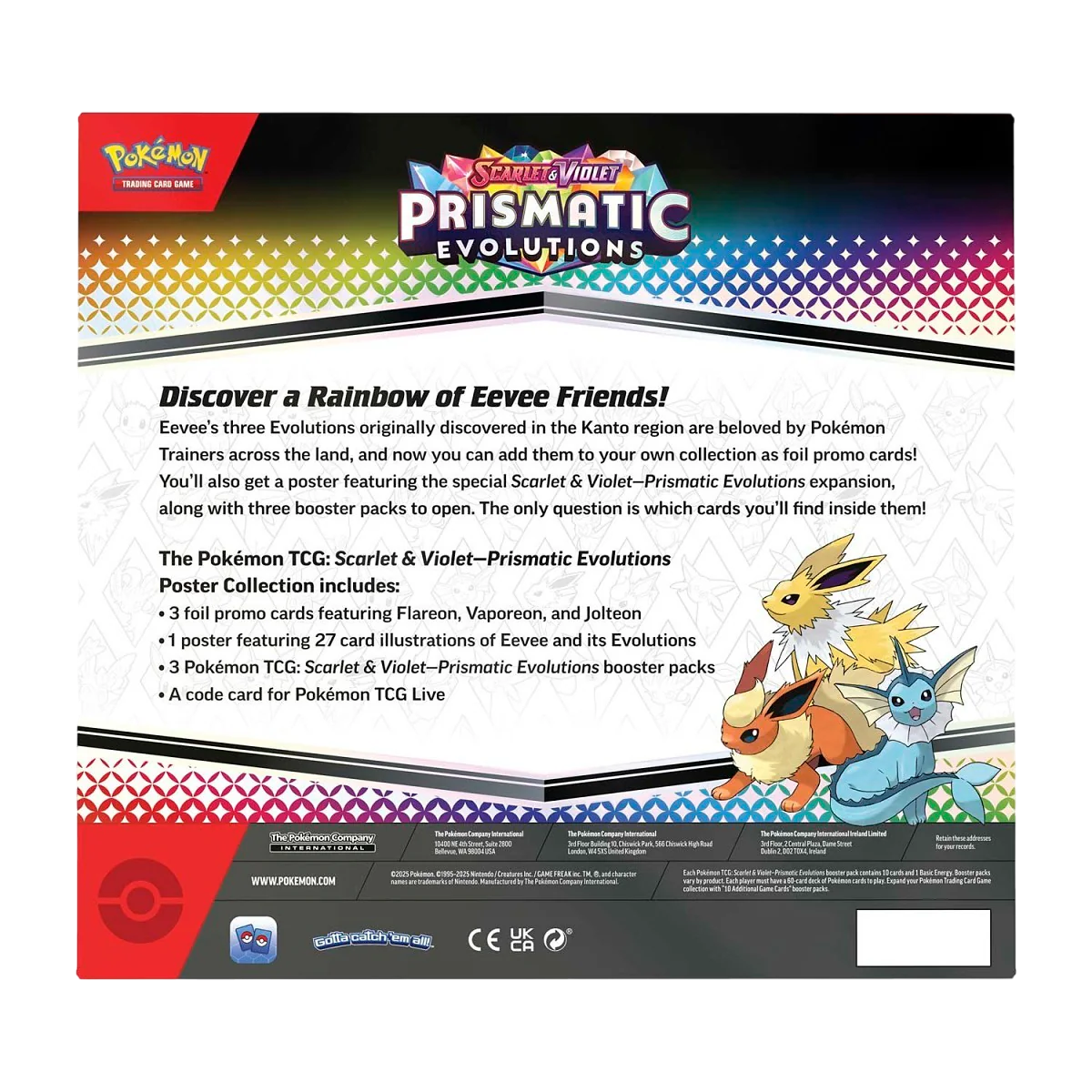 Prismatic Evolutions Poster Collection (Ingles) - Scarlet & Violet: Pokemon TCG