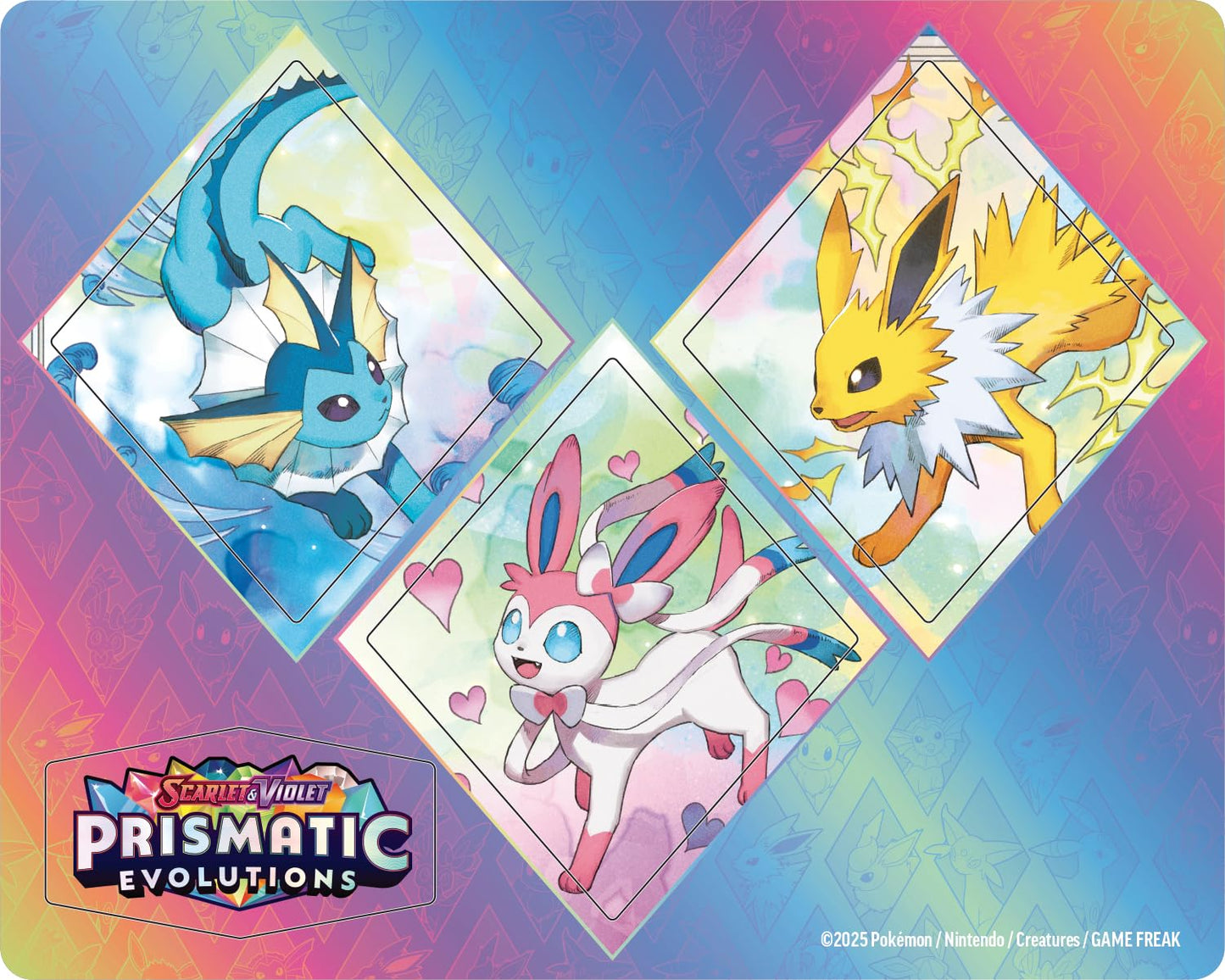 Prismatic Evolutions Sylveon Tech Sticker Collection Ingles (3 Pack Blister) - Scarlet & Violet: Pokemon TCG