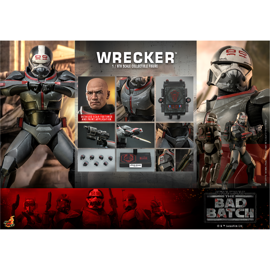Wrecker 1/6 - Star Wars: The Bad Batch Hot Toys