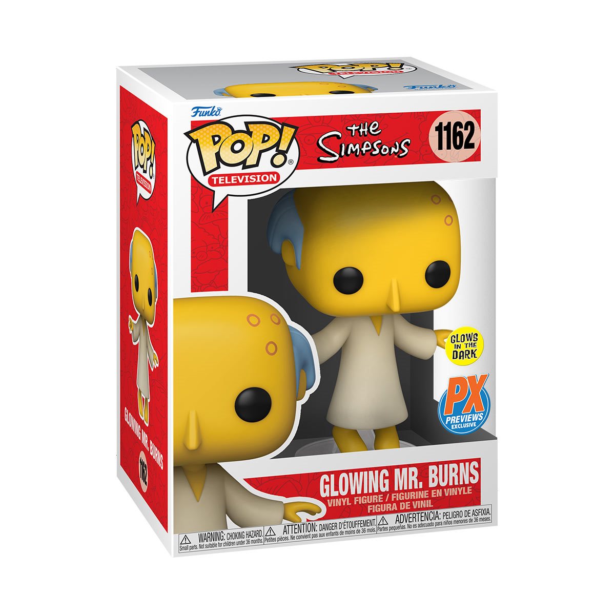 Glowing Mr. Burns 1162 PX - Funko Pop! Television
