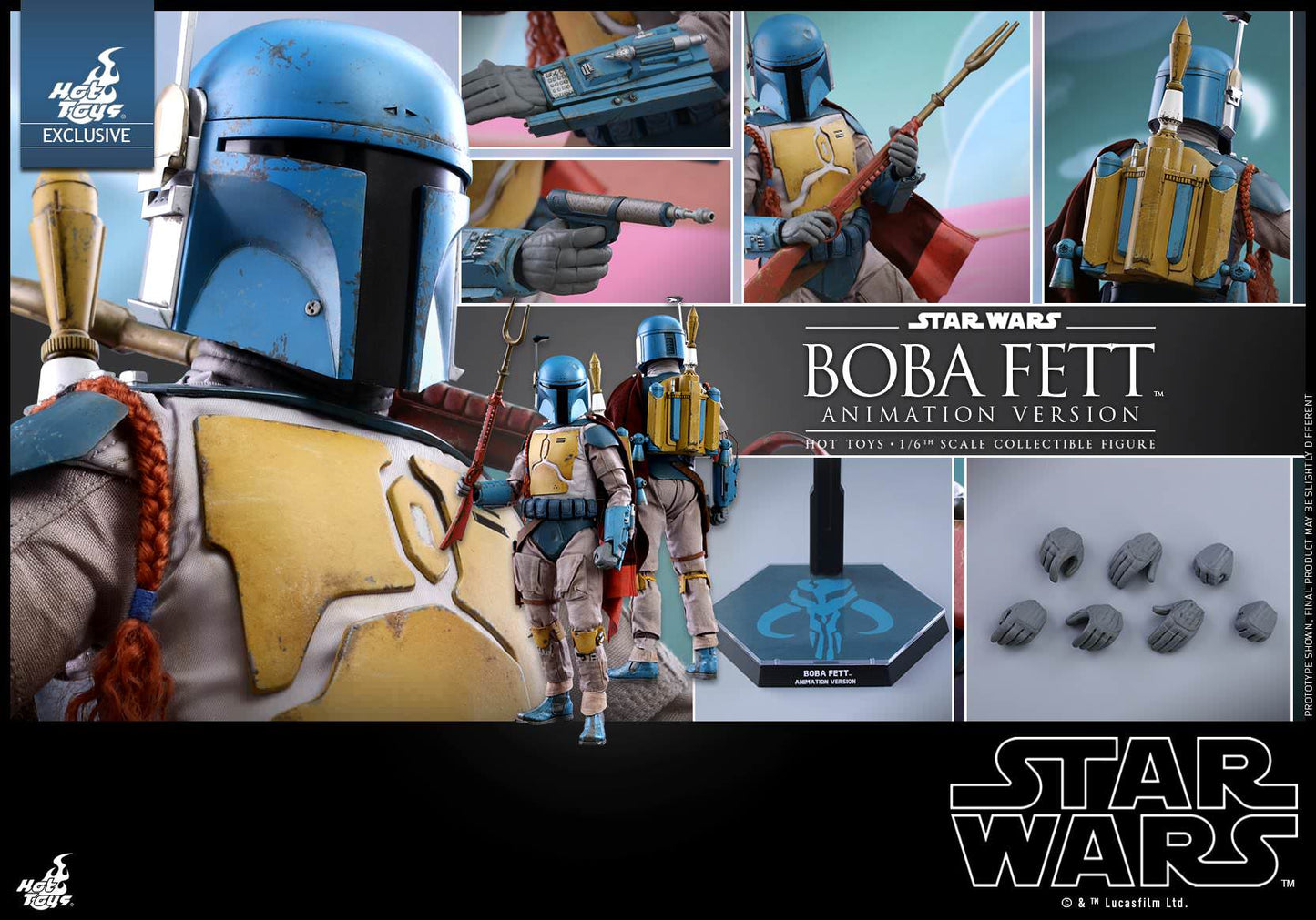 Boba Fett Animation Version Exclusive 1/6 - Star Wars Hot Toys