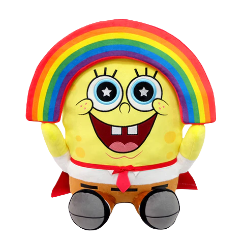 Bob Esponja Arcoíris Rainbow HugMe Plush - SpongeBob SquarePants Kidrobot Peluches