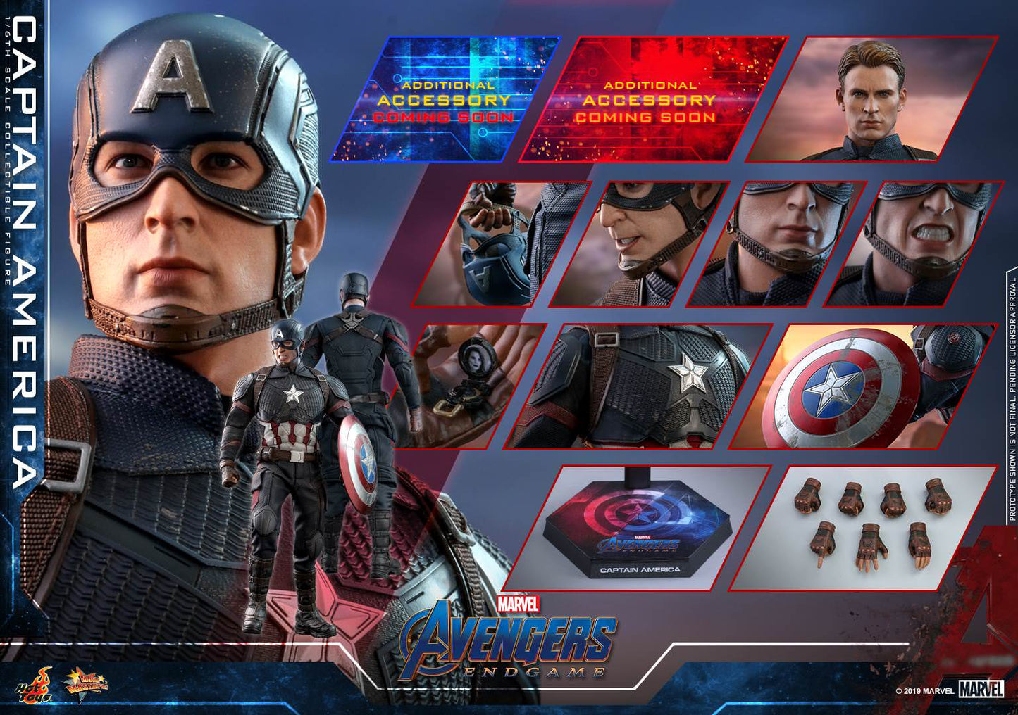 Captain America 1/6 - Avengers: Endgame Hot Toys
