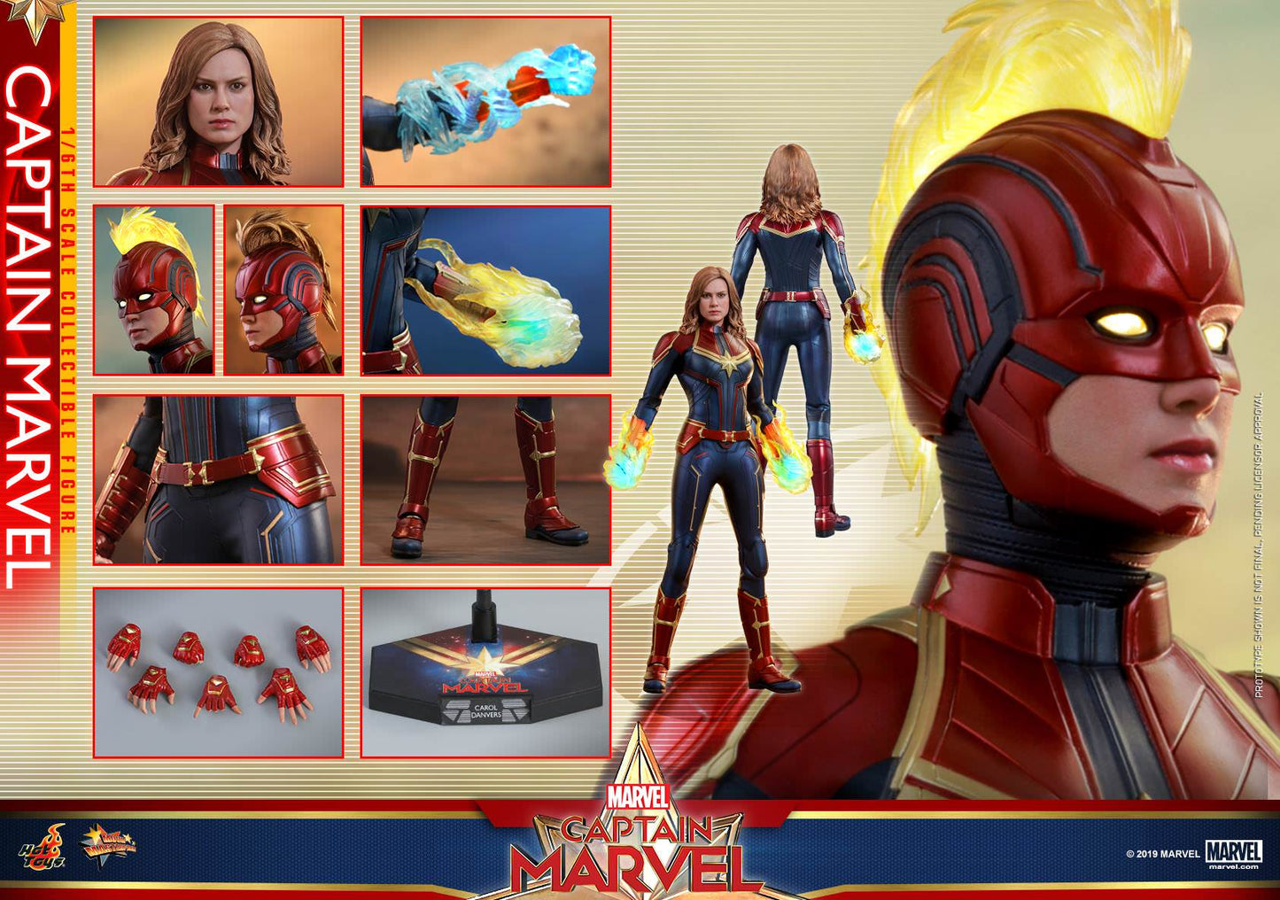 Captain Marvel 1/6 - Captain Marvel Hot Toys
