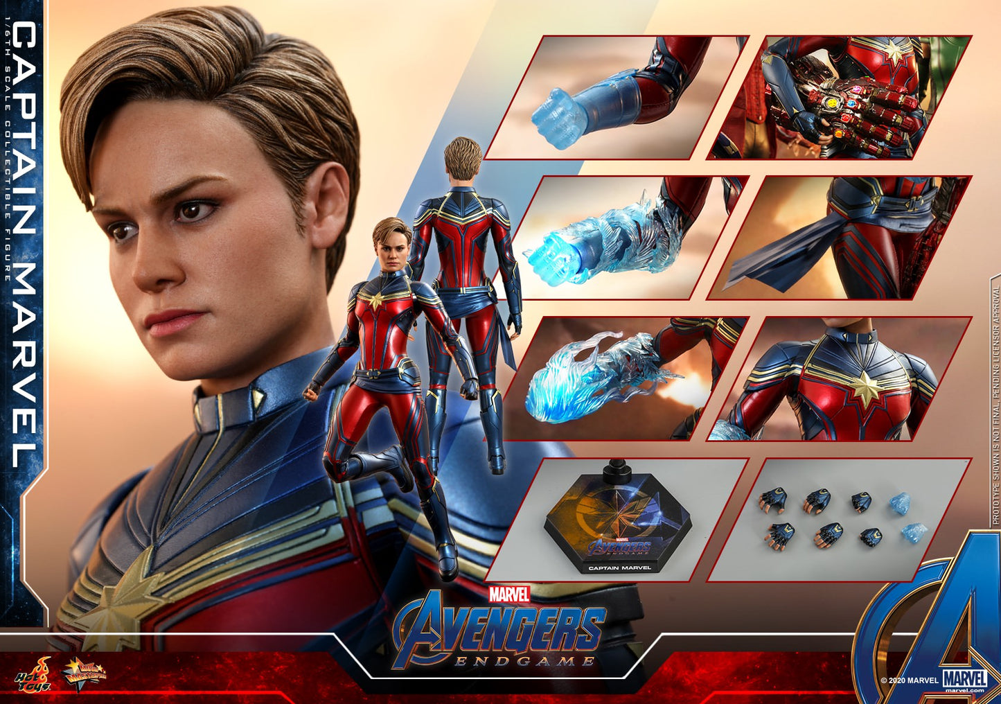 Captain Marvel 1/6 - Avengers: Endgame Hot Toys