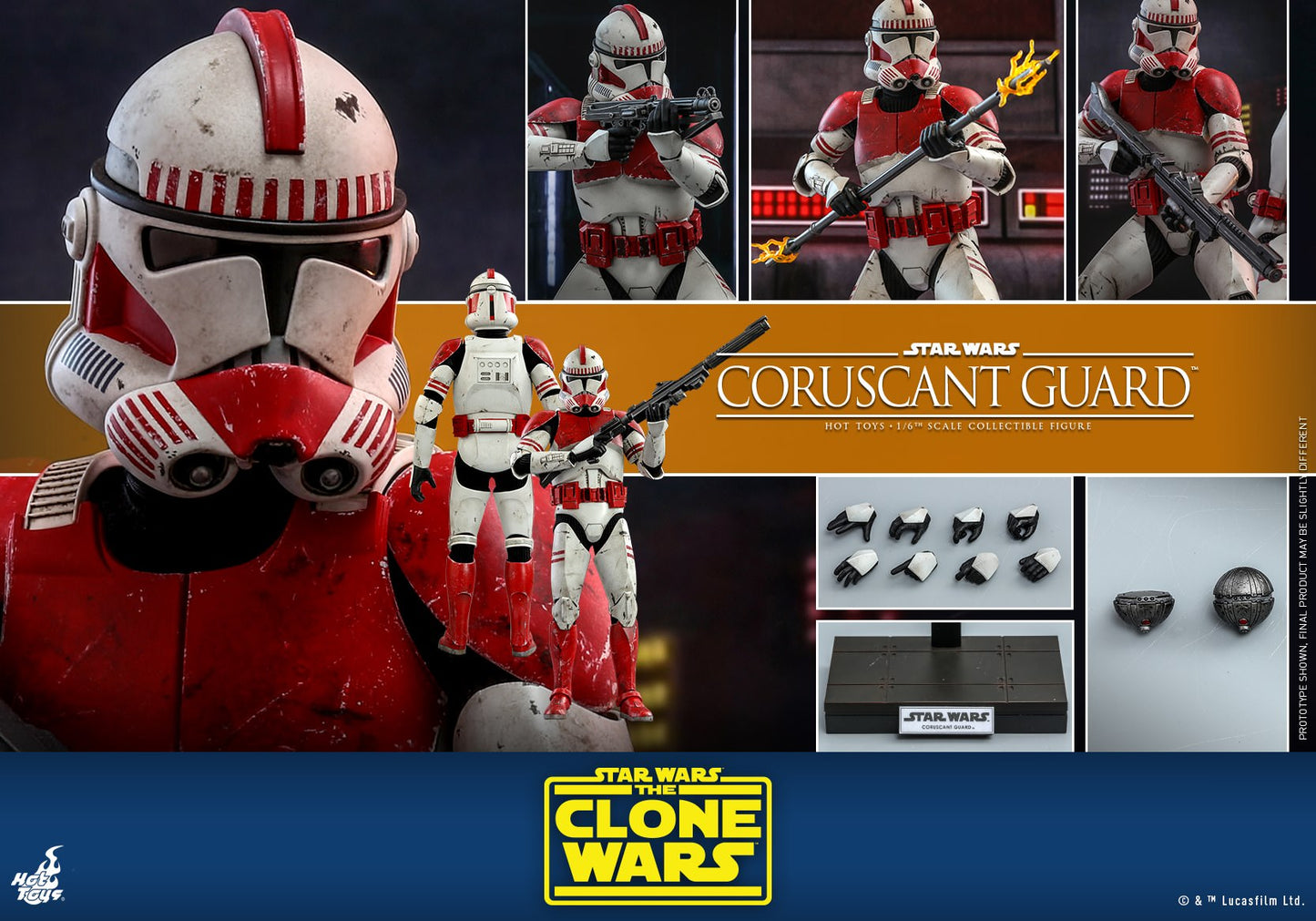 Coruscant Guard 1/6 - Star Wars: The Clone Wars Hot Toys