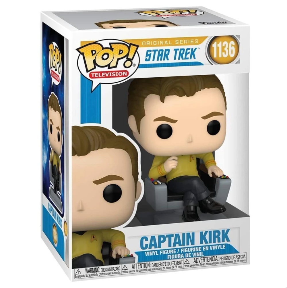 Captain Kirk in Chair 1136 - Funko Pop! Television
