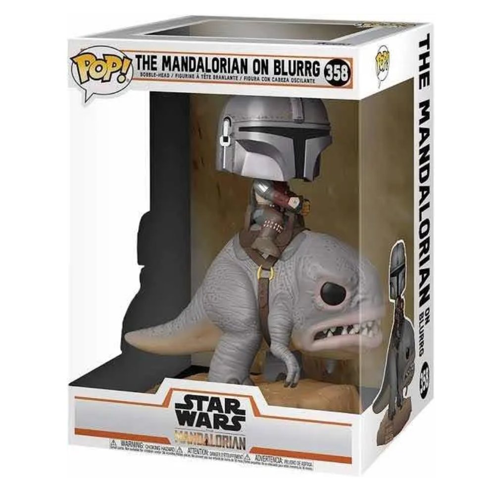 The Mandalorian on Blurrg 358 Deluxe - Funko Pop! Star Wars: The Mandalorian