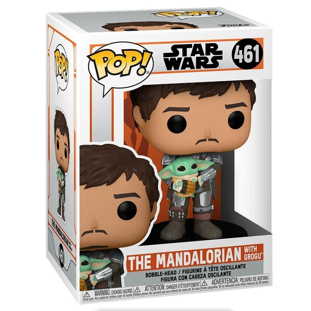 The Mandalorian Holding Grogu 461 - Funko Pop! Star Wars: The Mandalorian