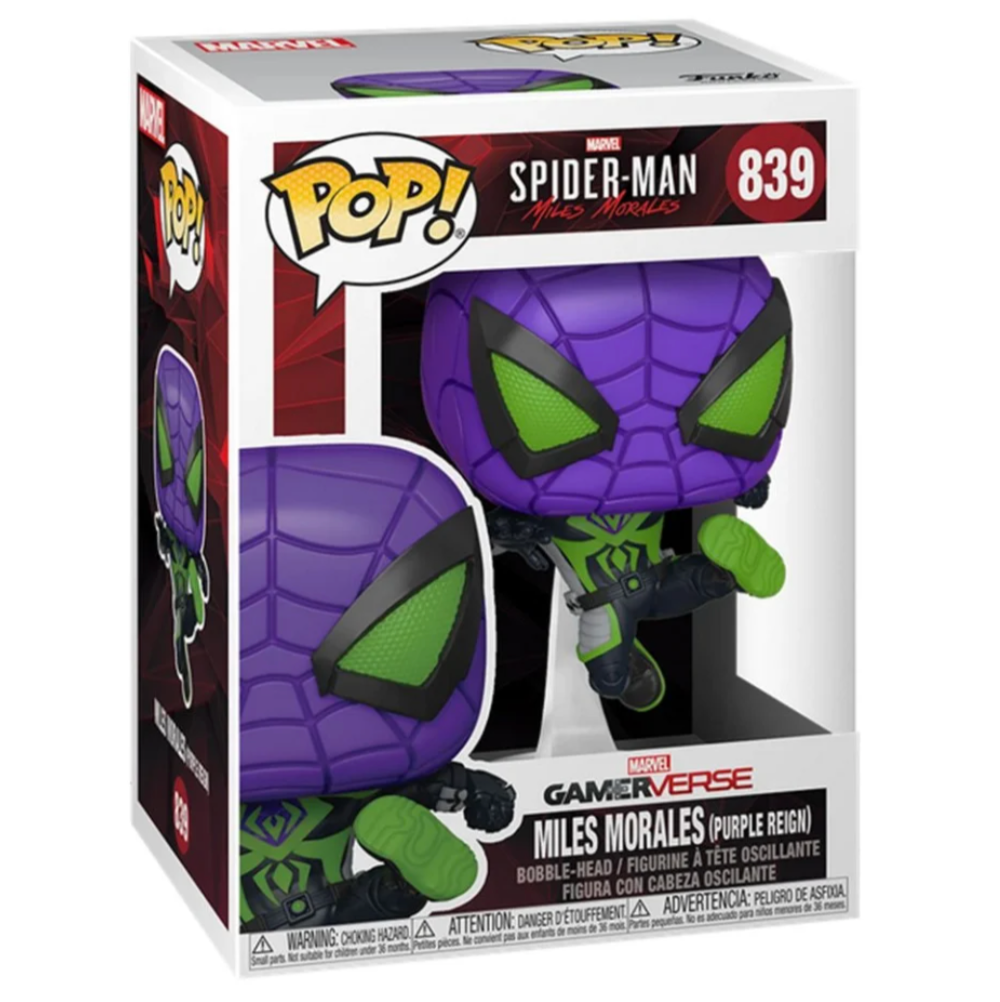 Miles Morales Purple Reign 839 - Funko Pop! Marvel's Spider-Man: Miles Morales
