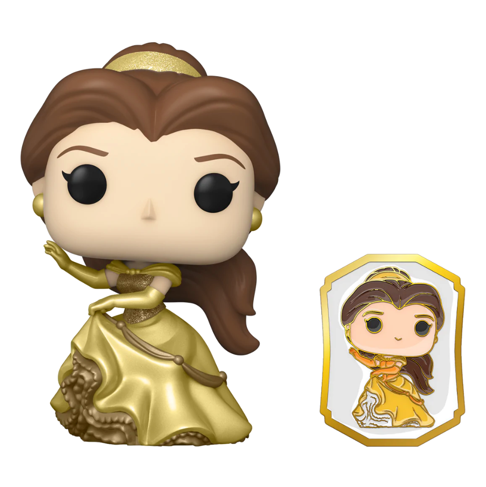 Belle Gold (with Pin) 221 Funko Shop Exclusive - Funko Pop! Disney Princess