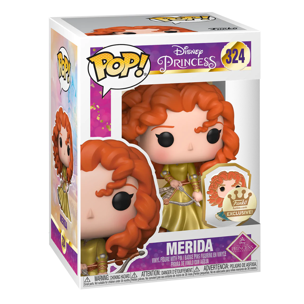 Merida Gold (with Pin) 324 Funko Shop Exclusive - Funko Pop! Disney Princess