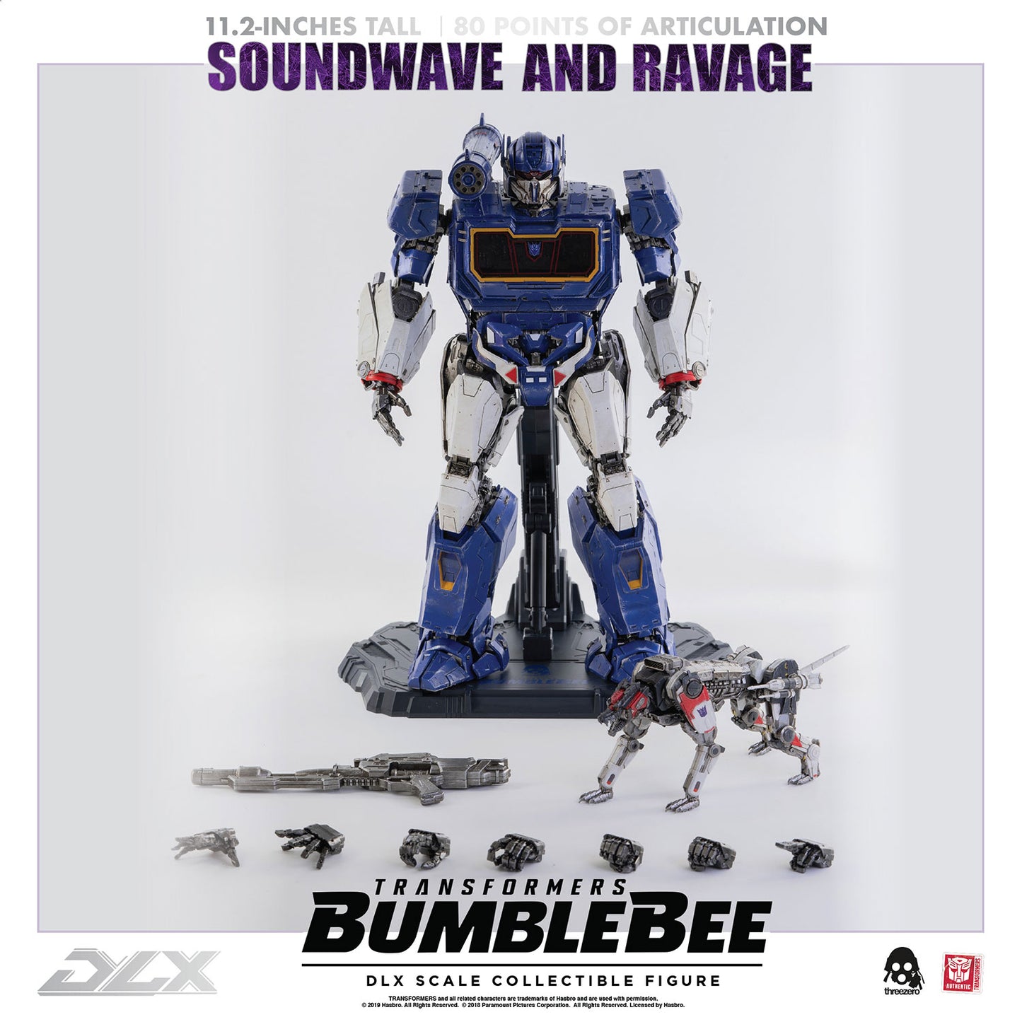 Soundwave and Ravage Deluxe - Transformers: Bumblebee Threezero