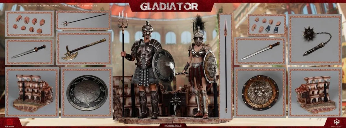 Empire Gladiator and Imperial Female Warrior 1/6 - HaoYu Toys