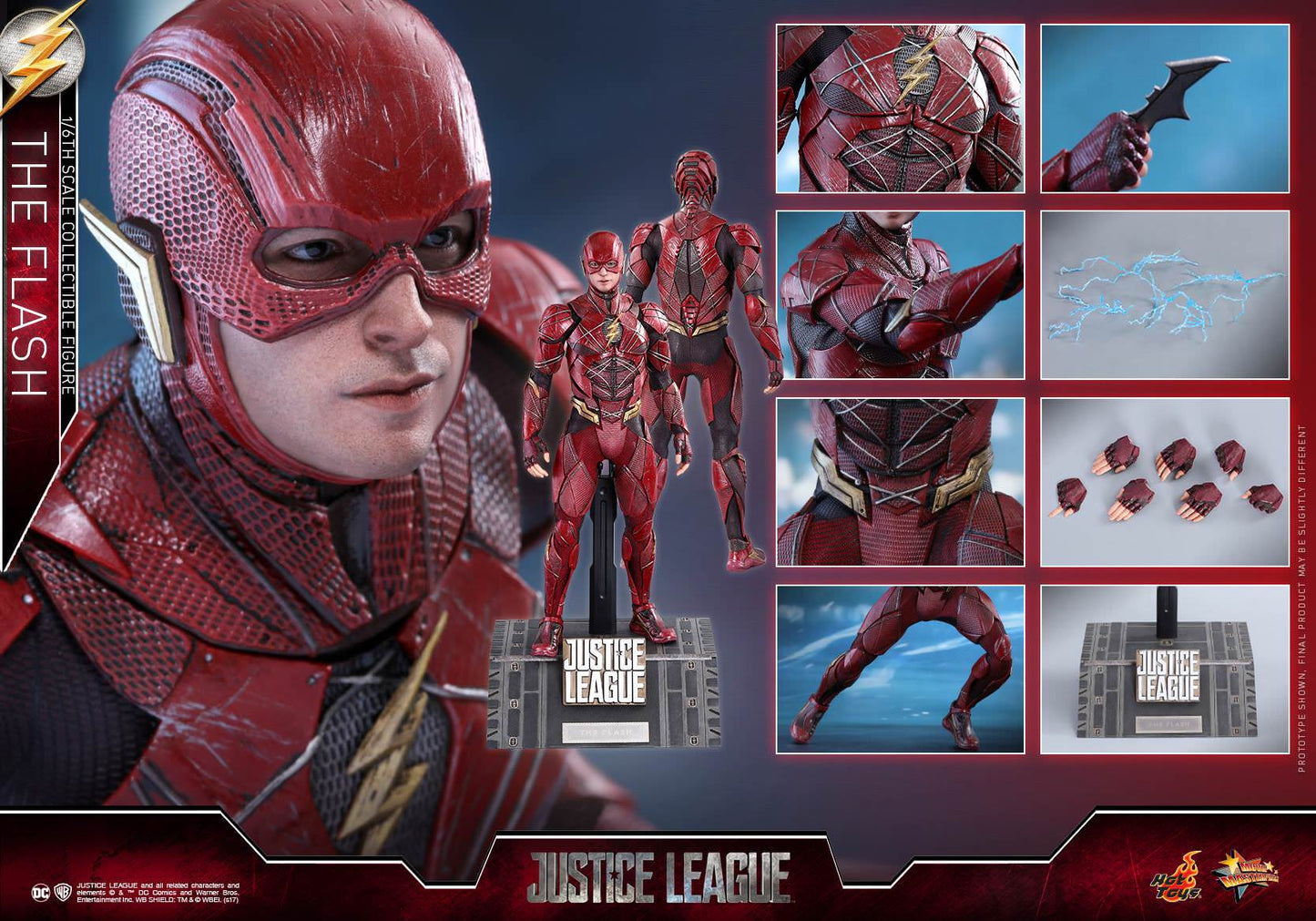 The Flash 1/6 - Justice League Hot Toys