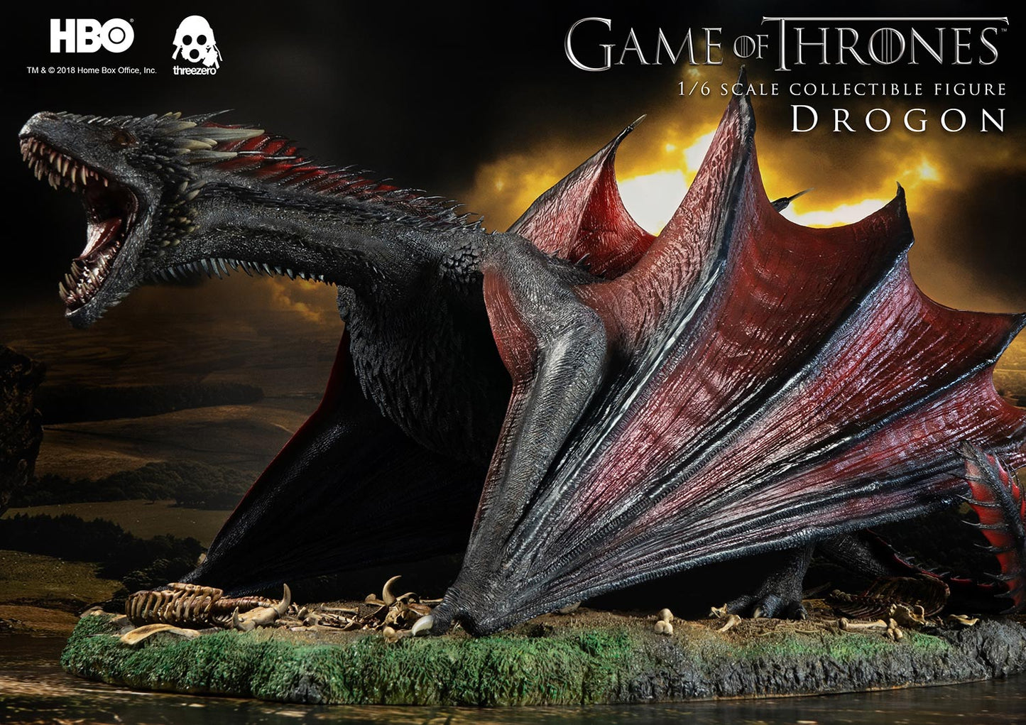 Drogon 1/6 - Game of Thrones Threezero Statue