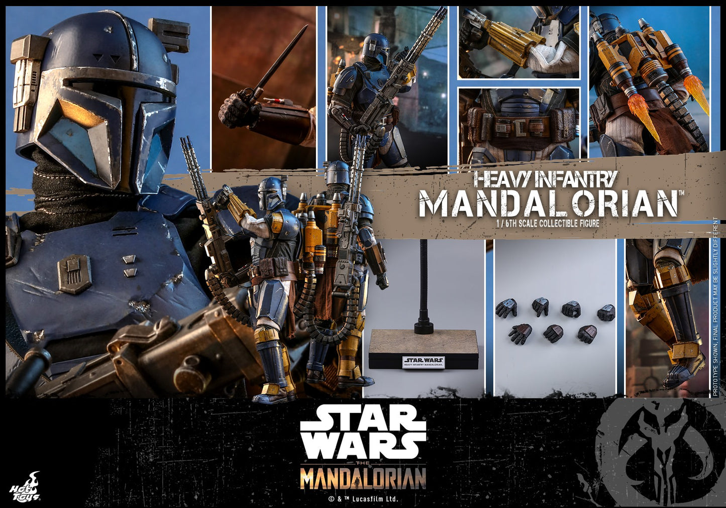 Heavy Infantry Mandalorian 1/6 - Star Wars: The Mandalorian Hot Toys