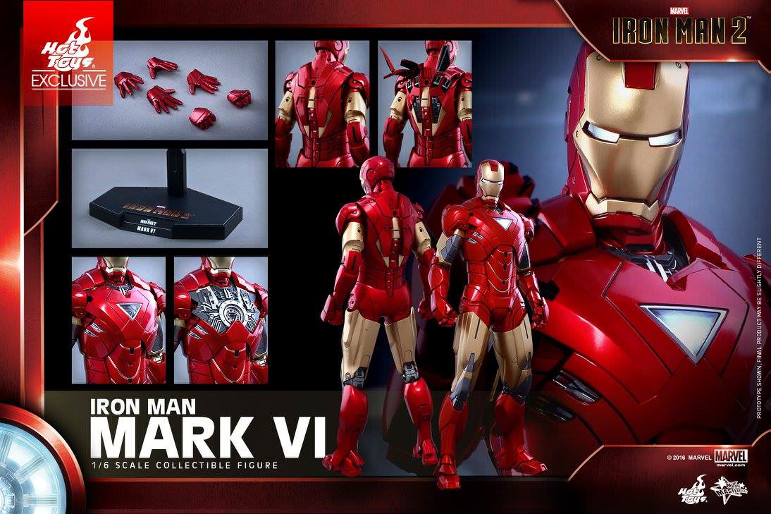 Iron Man Mark VI Exclusive 1/6 - Iron Man 2 Hot Toys