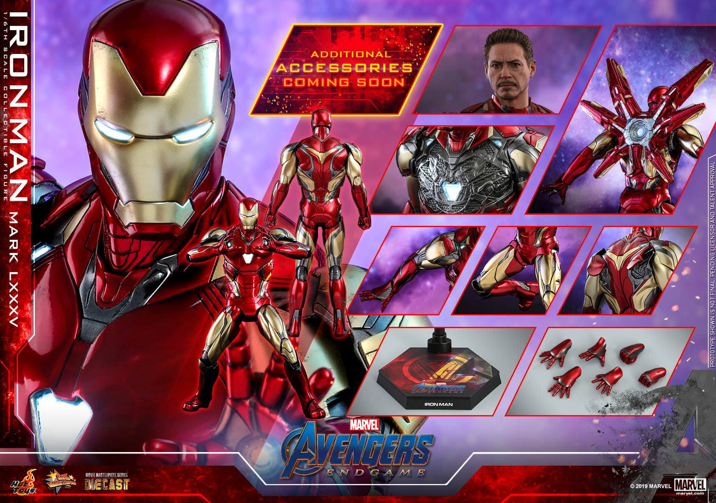 Iron Man Mark LXXXV 1/6 - Avengers: Endgame Hot Toys Die-Cast Metal