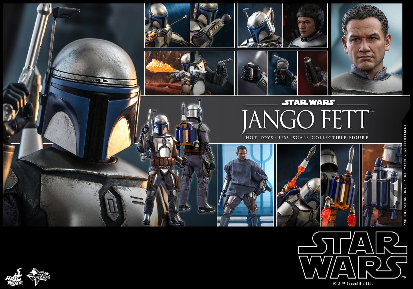 Jango Fett 1/6 - Star Wars: Attack of the Clones Hot Toys