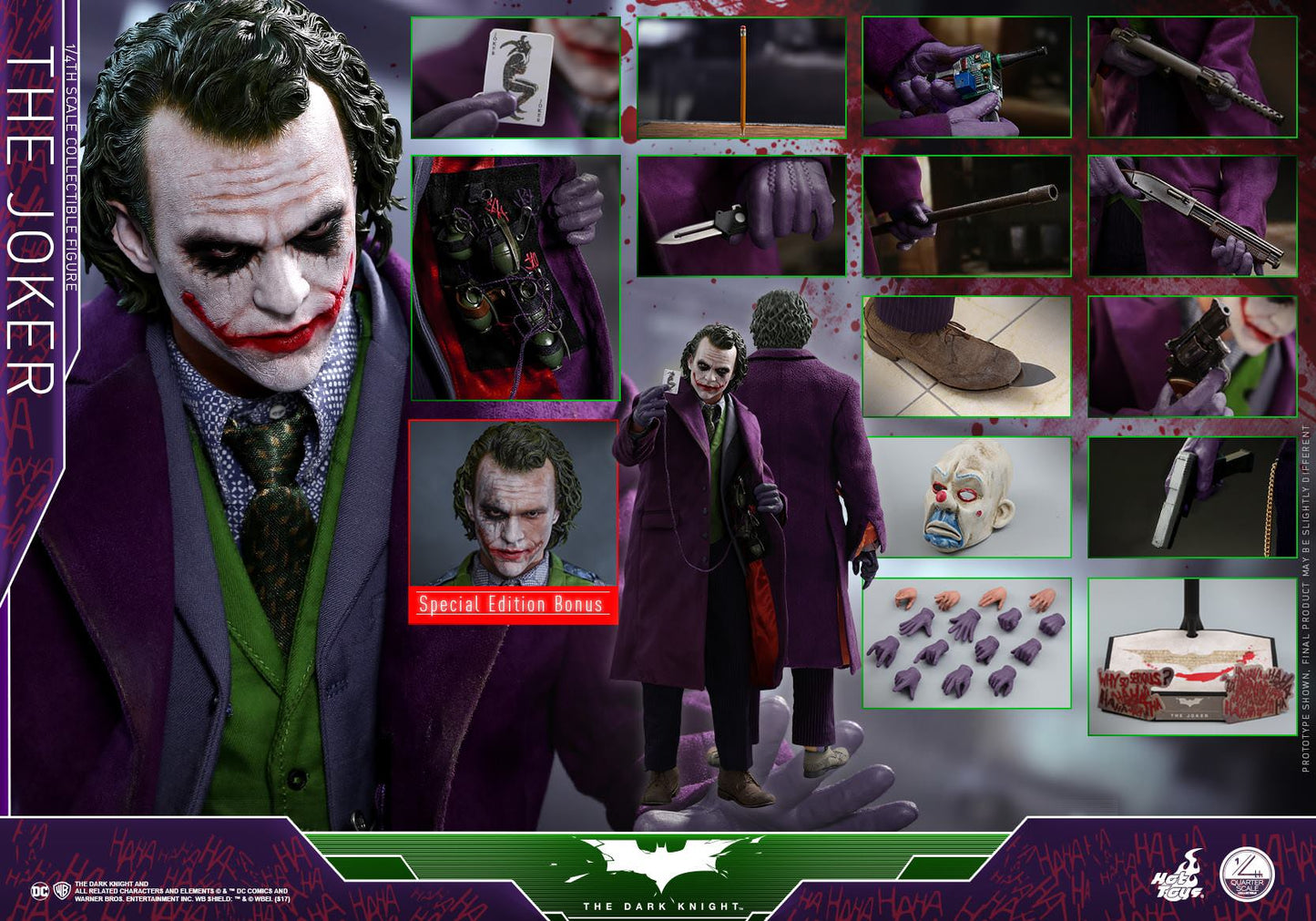 The Joker 1/4 - The Dark Knight Hot Toys