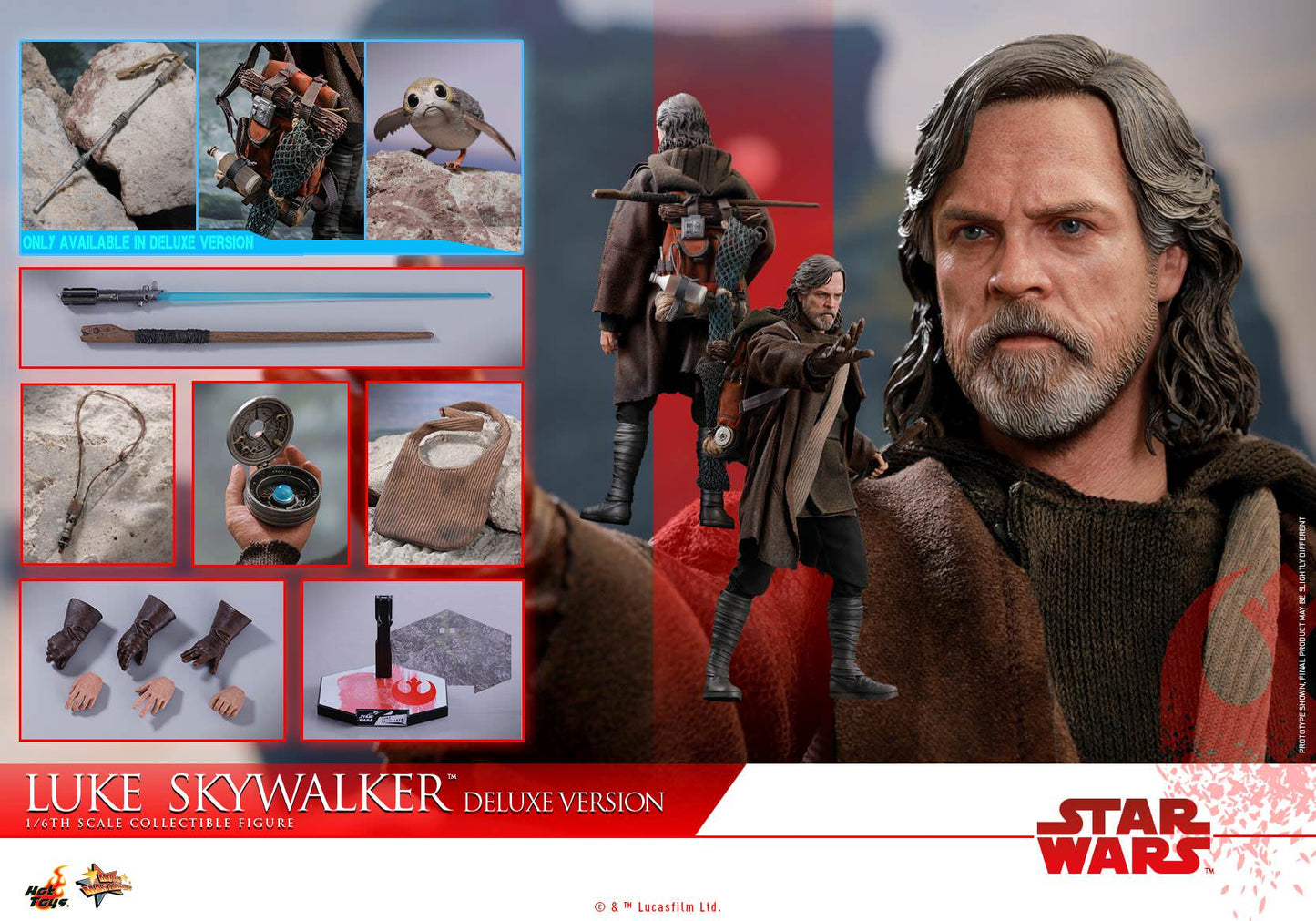 Luke Skywalker Deluxe 1/6 - Star Wars: The Last Jedi Hot Toys