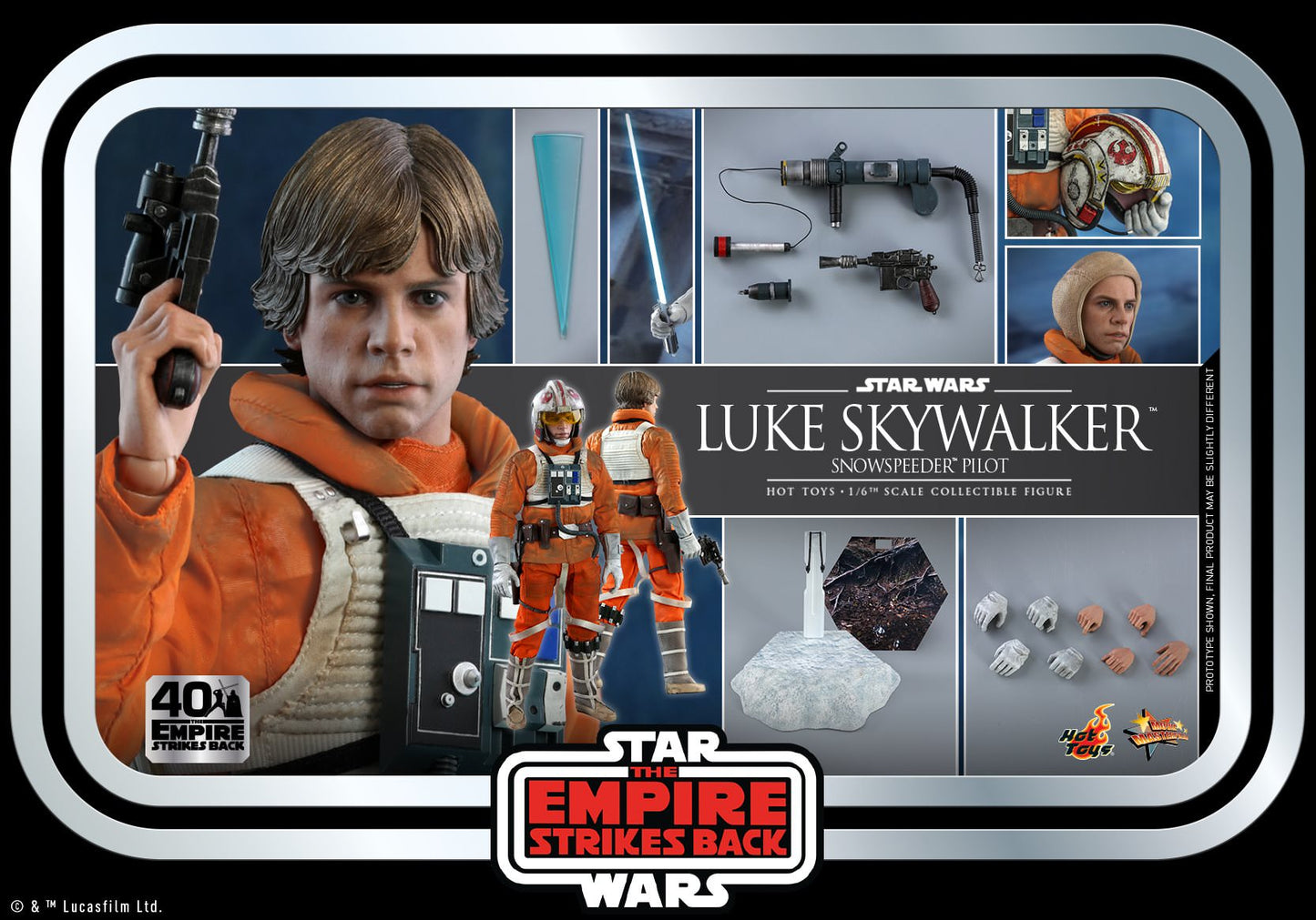 Luke Skywalker Snowspeeder Pilot 40th Anniversary 1/6 - Star Wars: The Empire Strikes Back Hot Toys