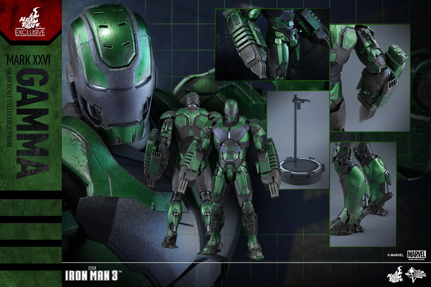Iron Man Mark XXVI Gamma Exclusive 1/6 - Iron Man 3 Hot Toys