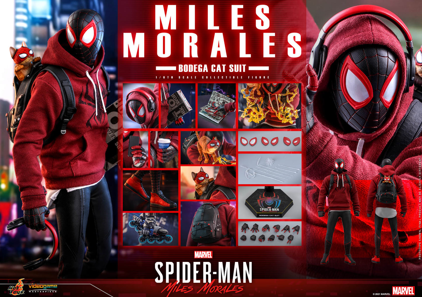 Miles Morales Bodega Cat Suit 1/6 - Marvel's Spider-Man: Miles Morales Hot Toys