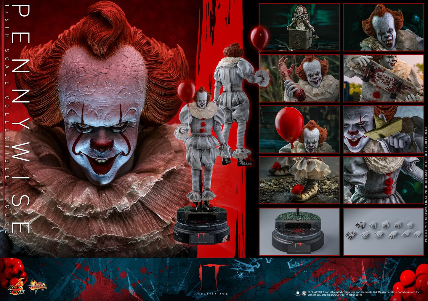 Pennywise 1/6 - IT: Chapter 2 Hot Toys