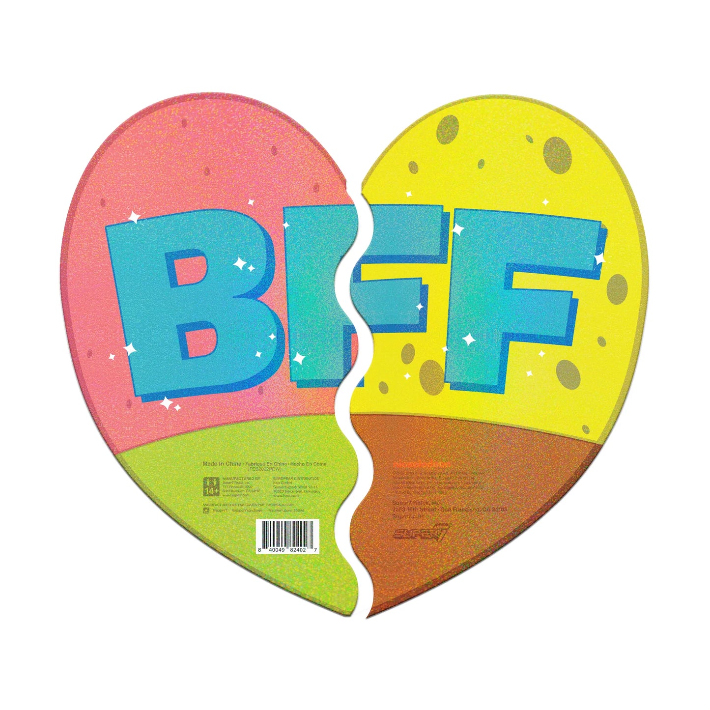 SpongeBob & Patrick BFF Glitter Pack (SDCC 2022 Exclusive) - Nickelodeon Super7