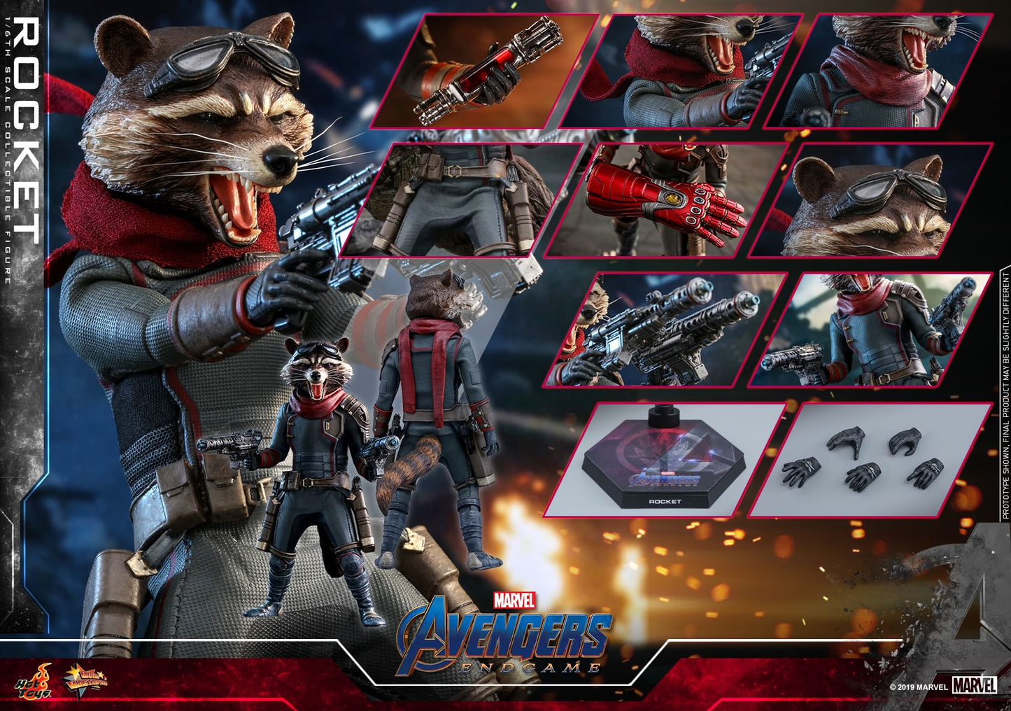 Rocket 1/6 - Avengers: Endgame Hot Toys