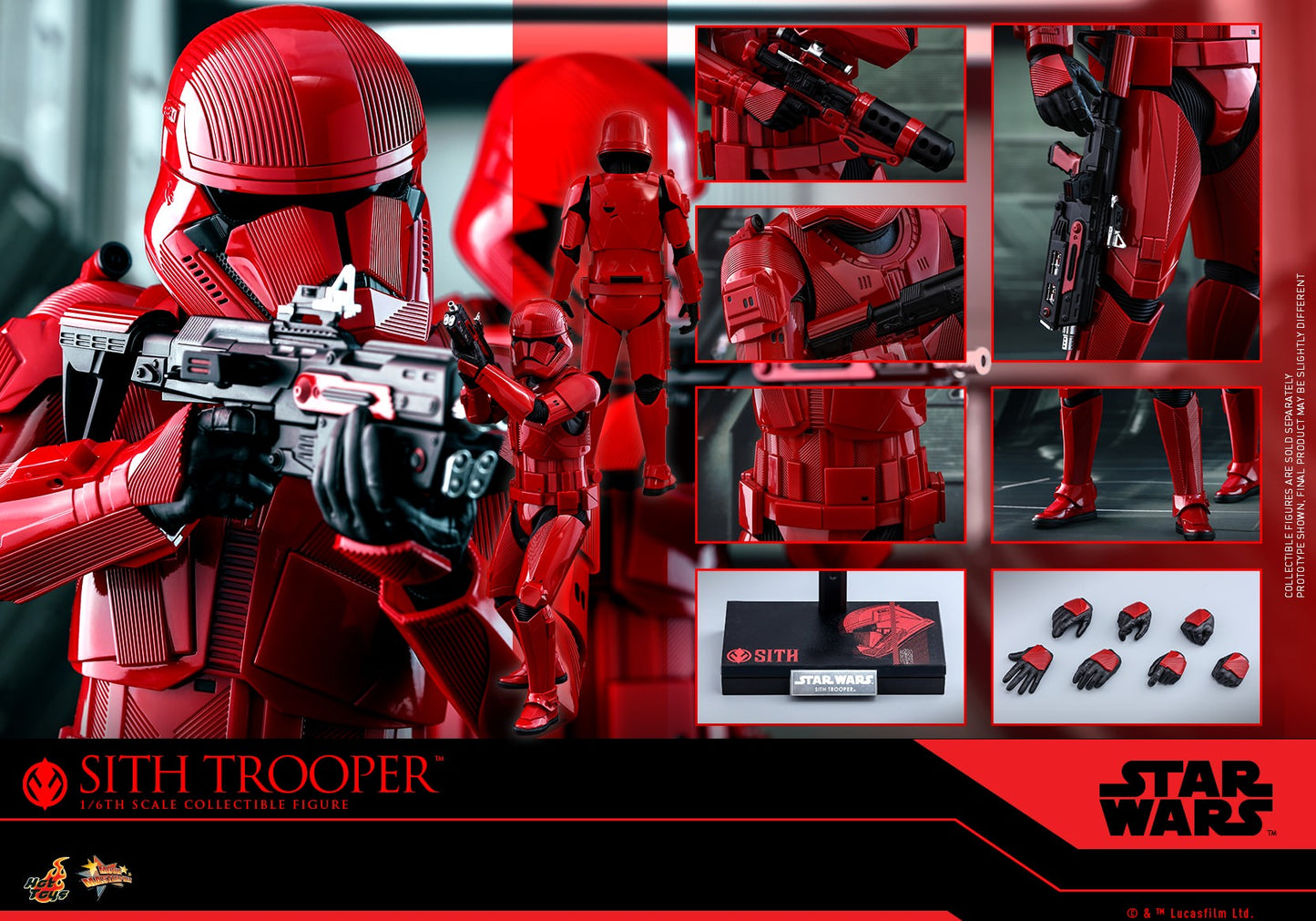 Sith Trooper 1/6 - Star Wars: The Rise of Skywalker Hot Toys